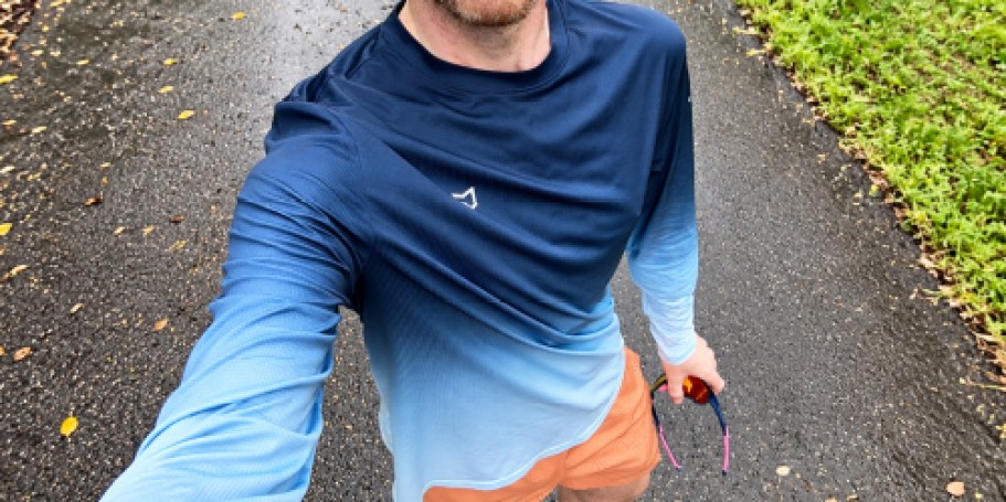 Men’s Long Sleeve Rash Guard Only $9.99 on Amazon (Reg. $20)