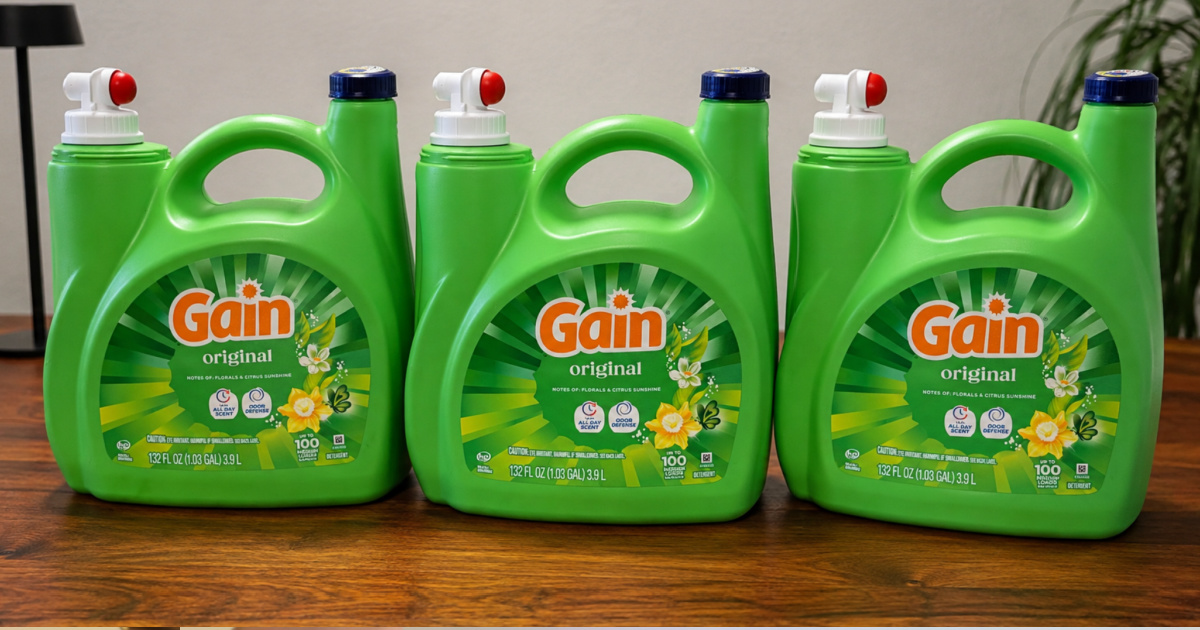 HUGE Gain Laundry Detergents Just $7 Each Shipped on Amazon