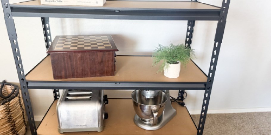 Heavy-Duty 5-Tier Metal Storage Shelves from $20 Shipped (Reg. $100)