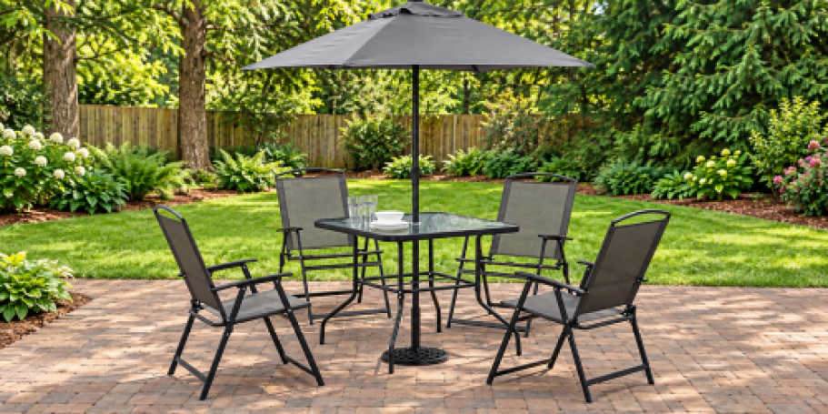 Walmart Patio Furniture Sale: 6-Piece Dining Set w/ Umbrella Just $97 Shipped