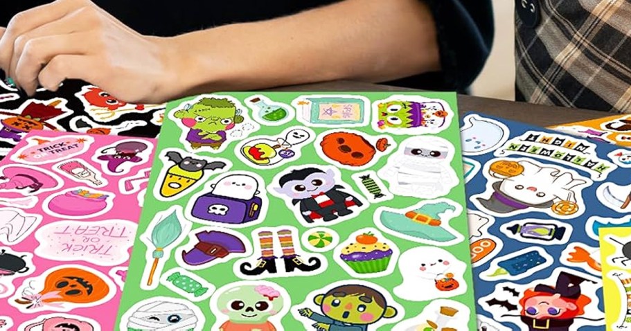 24 Sheets of Halloween Stickers Just $3.49 on Amazon (Perfect for Goodie Bags!)
