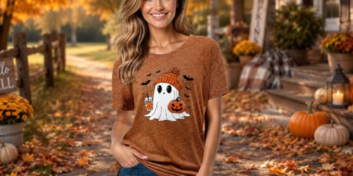 Women’s Halloween Pumpkin Shirt Just $7.99 on Amazon (Reg. $20)