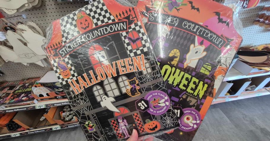 Halloween Sticker Countdown Book Only $1.50 at Dollar Tree