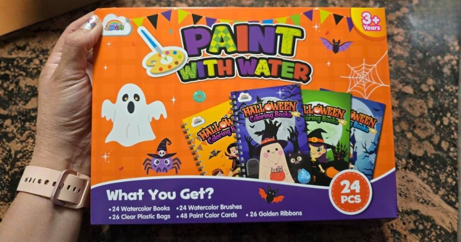 24 Halloween Watercoloring Books Only $11.99 on Amazon (50¢ Each!)