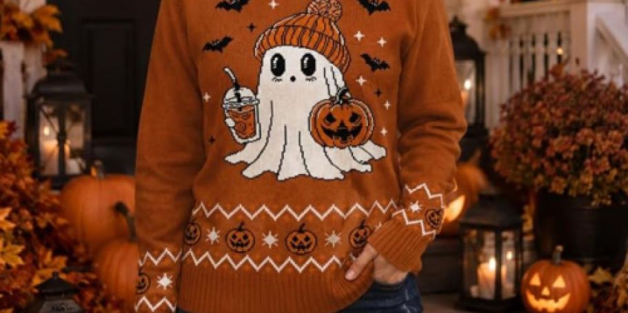 Women’s Halloween Sweater $14.99 on