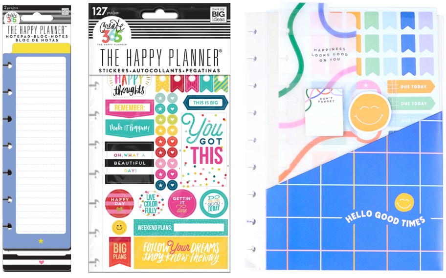 Happy Planner Filler Paper, Happy Planner Stickers, Happy Planner Accessory Packs
