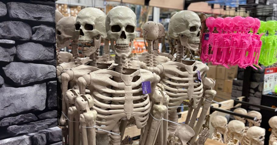 Posable Skeletons w/ LED Eyes from $44.98 Delivered on Lowes.com