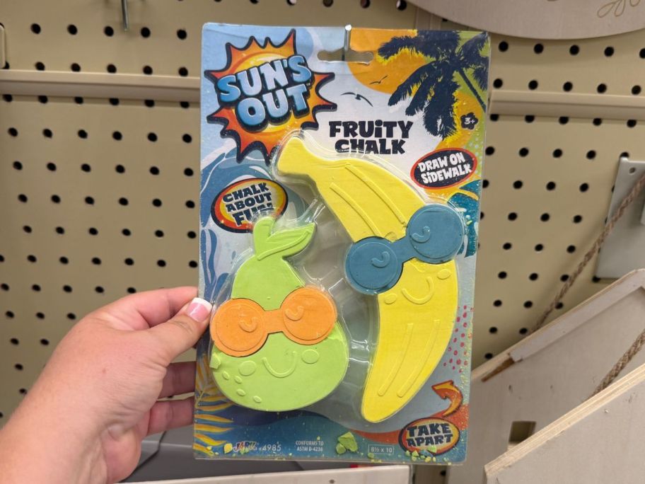 Pear and banana Sidewalk chalk set at Hobby Lobby