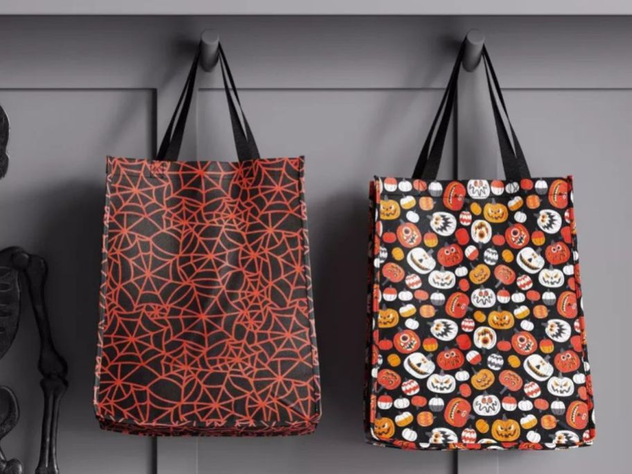 Hyde and EEK! Boutique Halloween Trick or Treat Bags hanging