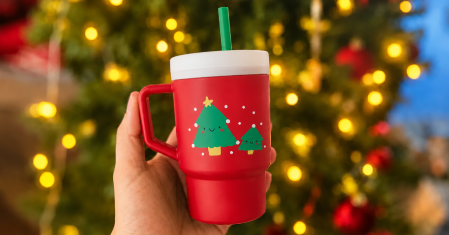 Infantino Festive Red Christmas Tree Kids Tumbler