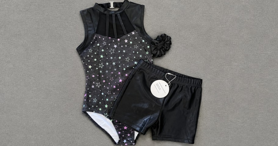 Girls Leotard Sets w/ Scrunchie & Shorts Just $7.49 on Amazon (Reg. $20!)