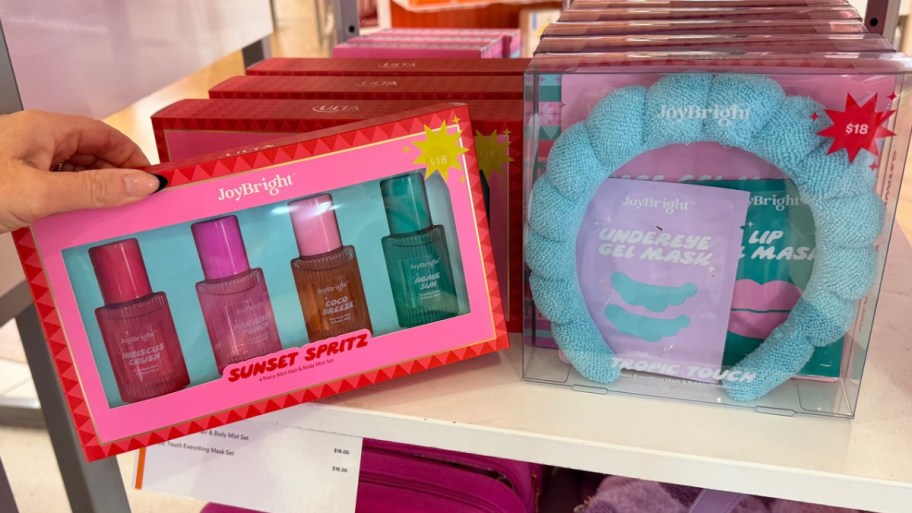 hair and body mist set and face mask set