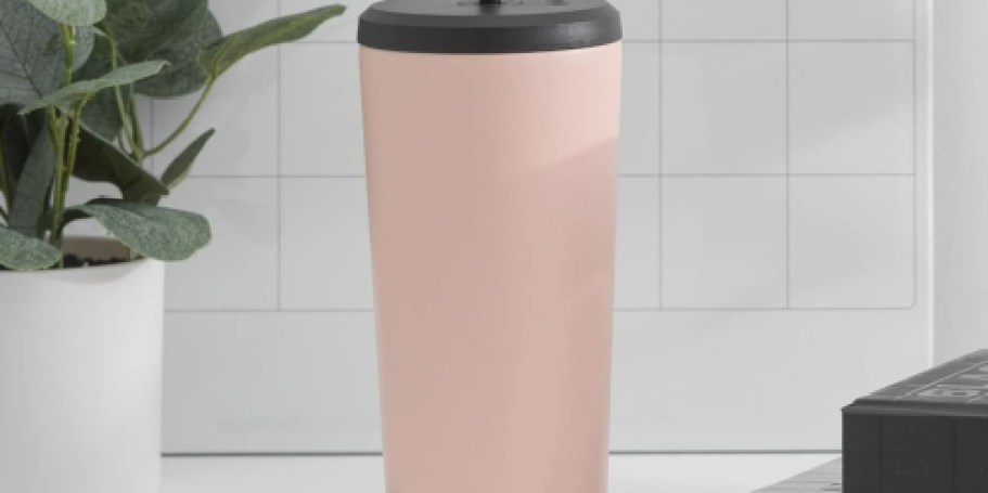 FOUR Tumblers w/ Straws & Lids Just $19.99 Shipped (Only $5 Each!)