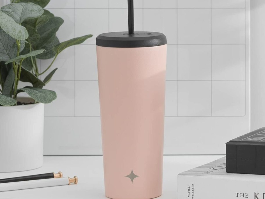 FOUR Tumblers w/ Straws & Lids Just $19.99 Shipped (Only $5 Each!)