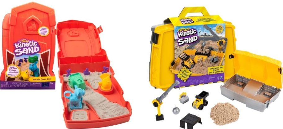 Kinetic sand farm and construction