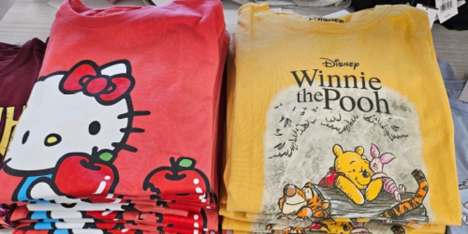 Kohl’s Women’s Graphic Tees from $6.99 | Cute Disney Styles & More