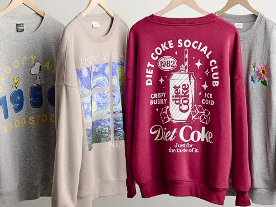 Junior's Oversized Graphic Sweatshirts from Kohl's