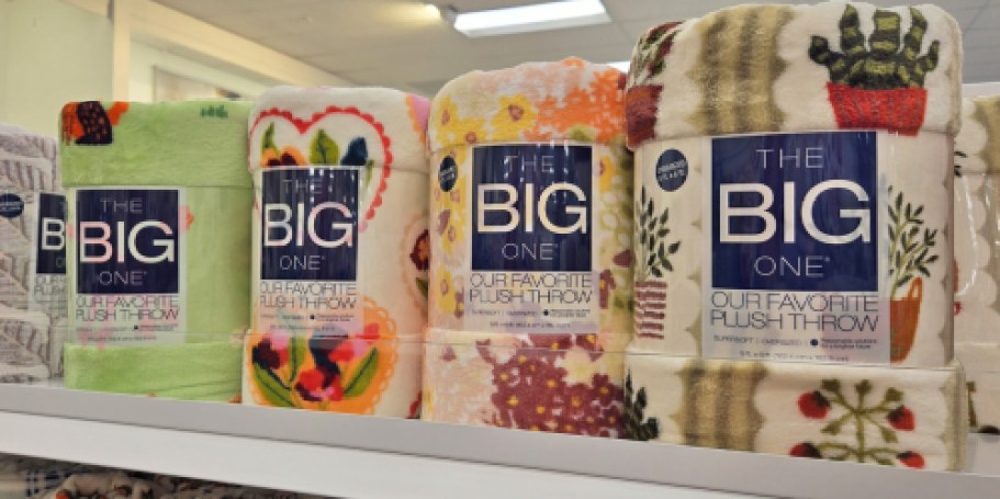 The Big One Throw Blankets from $5 on Kohls.com (Reg. $15)