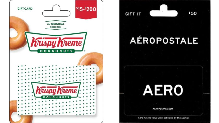 Krispy Kreme & Aero gift cards