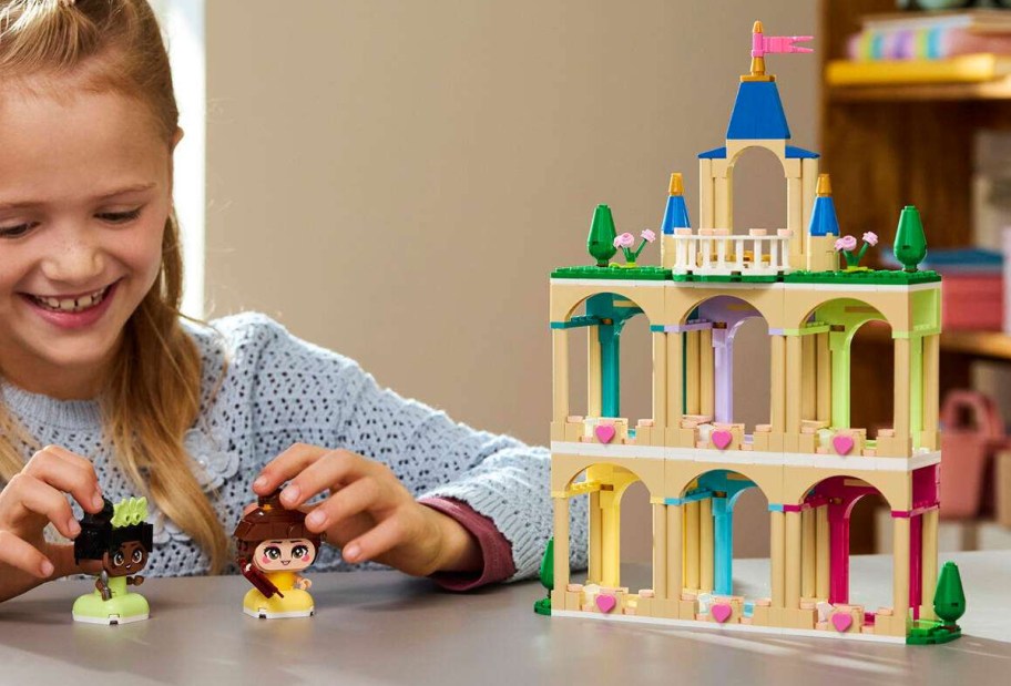 LEGO Disney Princess Mini Belle & Tiana with Castle Building Set
