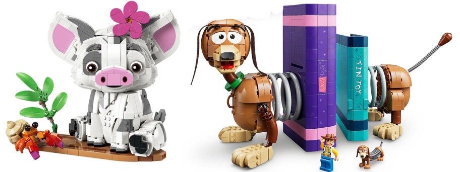 LEGO Disney Princess Pua & Toy Story Slinky Dog Bookends