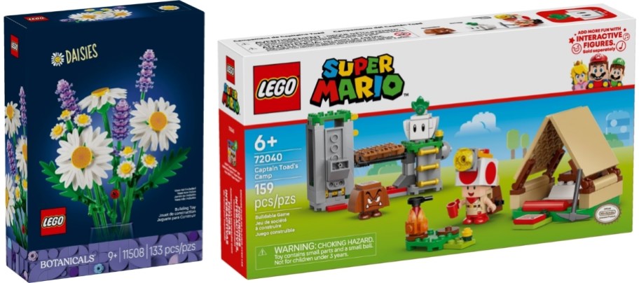 two lego building sets