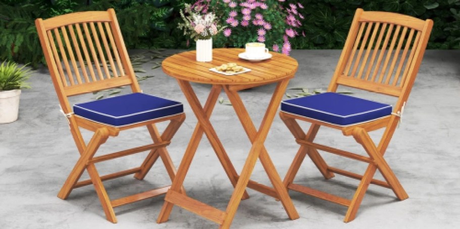 Up to 75% Off Wayfair Outdoor Furniture + Free Shipping | Bistro Set Only $149.99 Shipped