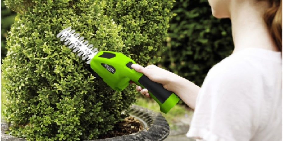 Rechargeable Cordless Mini Hedge Trimmer Only $17.99 on Amazon