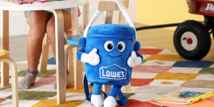 SO CUTE! Lowe’s Plush Bucket Backpack is Coming Soon!