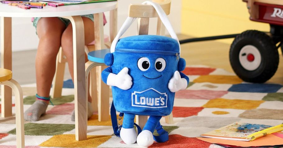 SO CUTE! Lowe’s Plush Bucket Backpack is Coming Soon!