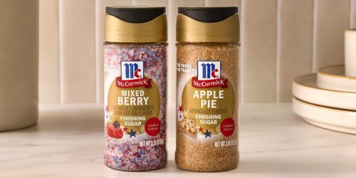 McCormick Mixed Berry & Apple Pie Finishing Sugars Available on Amazon