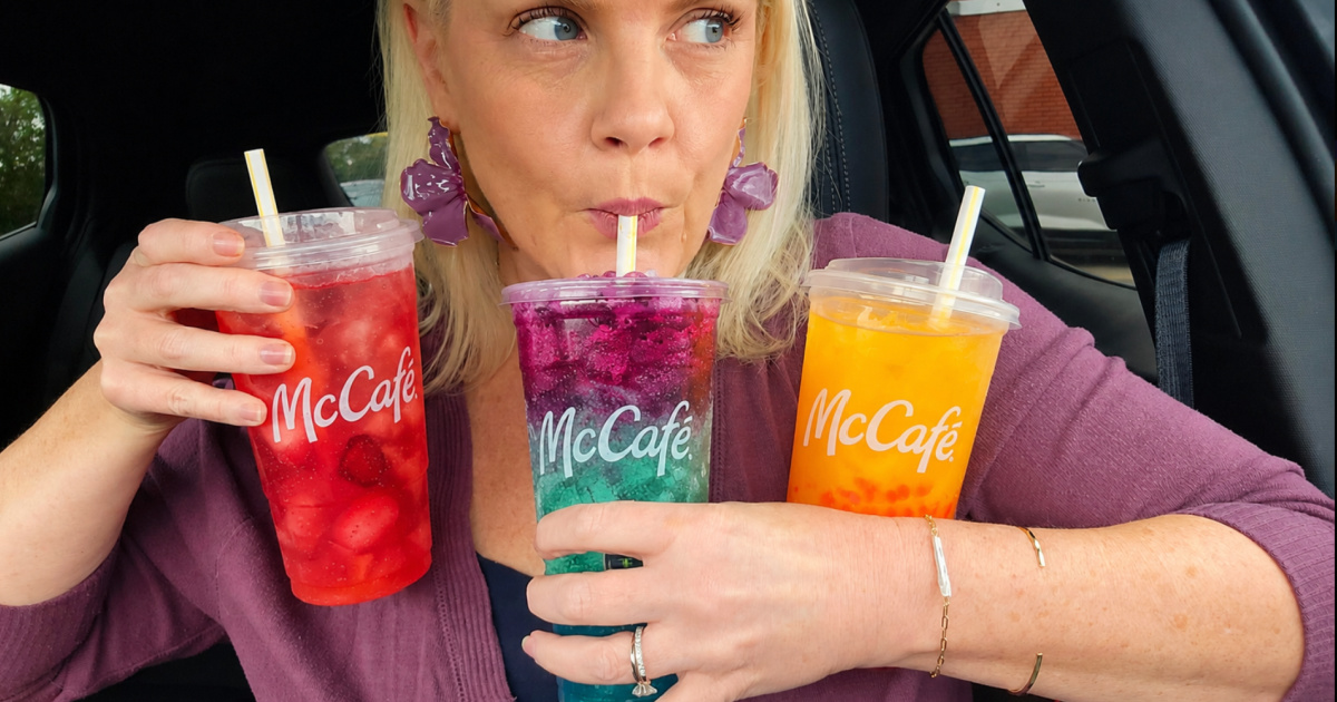 NEW McDonald’s Drinks Drop 8/17: Red Bull Dragonberry Energizer + Vanilla Swirl Sodas