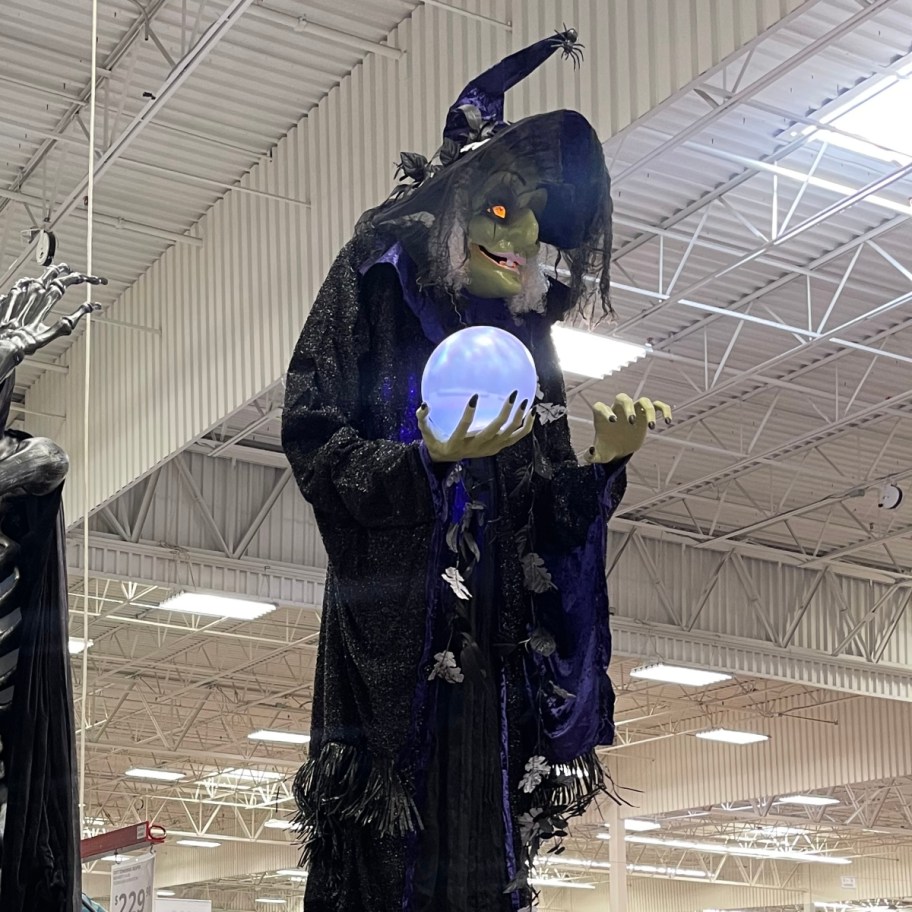 animated witch on display at Sam's Club