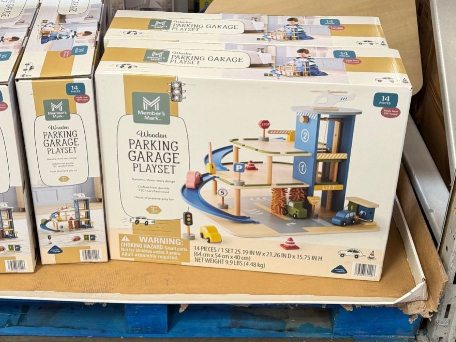Member's Mark Wooden Parking Garage Playsets in store