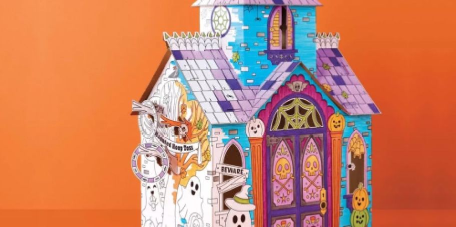 Kids Can Build & Color Their Own $25 Haunted House Fort from Target