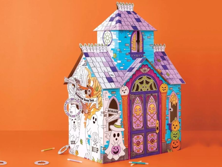 Crafty Kids Can Build & Color Their Own Haunted House Fort from Target
