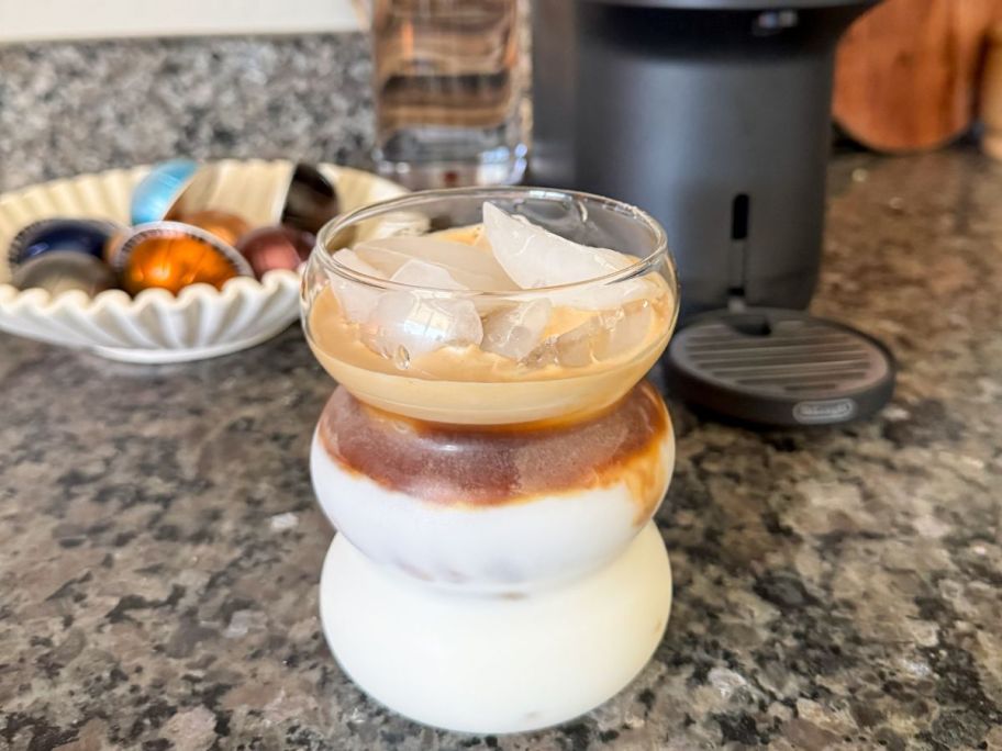 A cup of Iced Nespresso Coffee