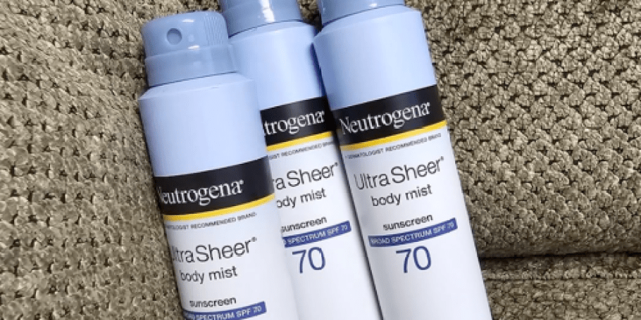 Neutrogena Sunscreen Spray 3-Pack Only $12.82 Shipped on Amazon (Reg. $24)