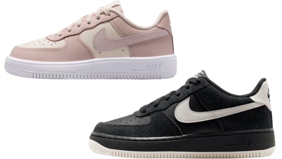 two nike kids AF 1's