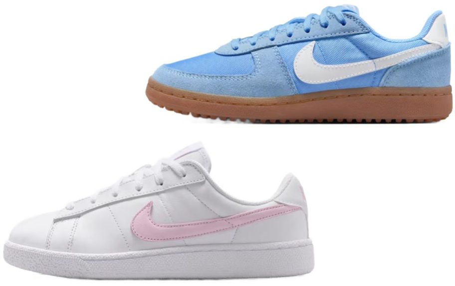 Stock images of tewo Nike Kids Shoes