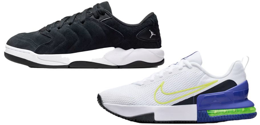 black and white nike sneakers
