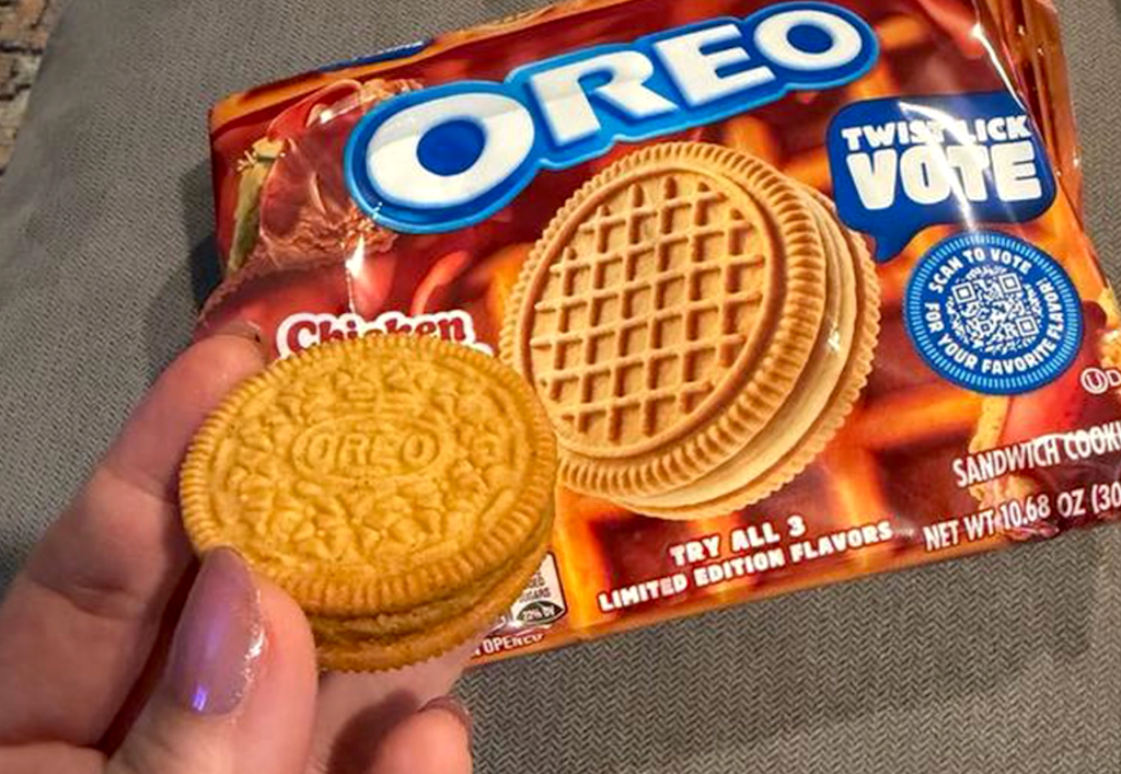 OREO chicken and waffles