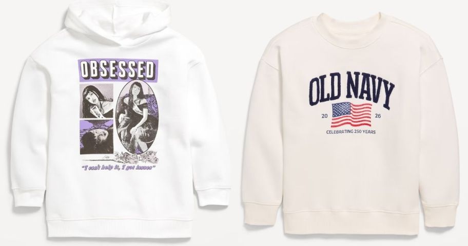 2 Old Navy Clearance Kids Sweatshirts