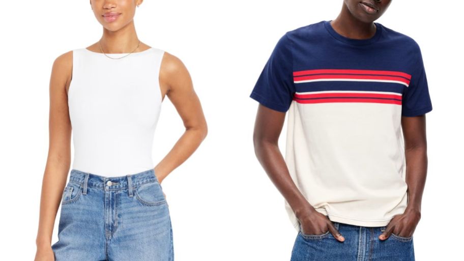 Old navy women and men teees