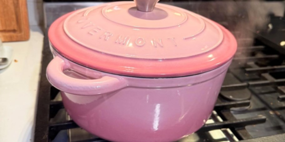 Cast Iron Dutch Oven w/ Potholders Just $29.99 Shipped on Amazon (Perfect for Sourdough)