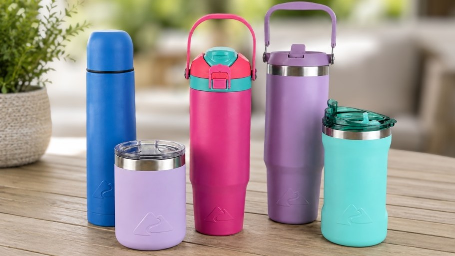 Colorful Ozark Trail Tumblers & Water Bottles from Just $6 at Walmart