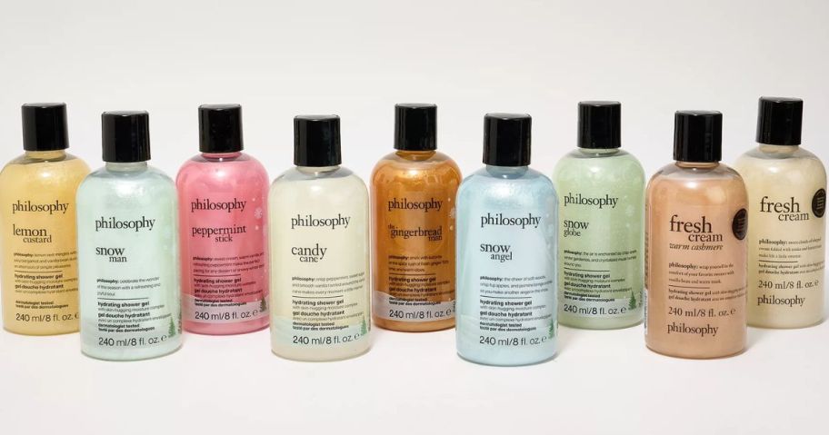 Philosophy 8oz Holiday Shower Gel 9-Piece Set