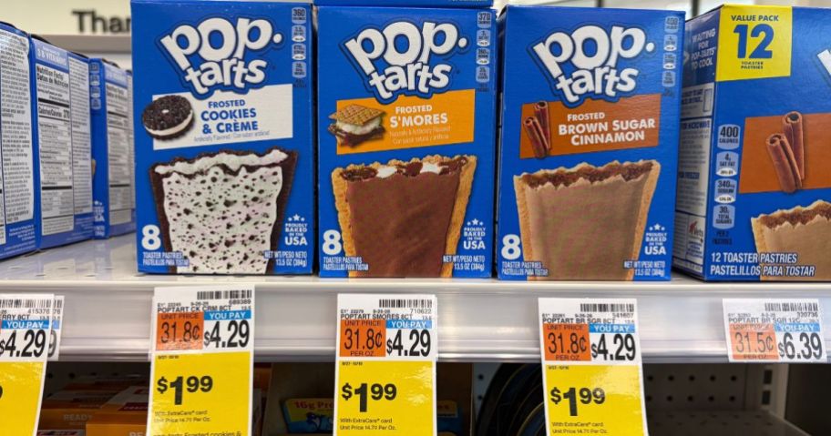 CVS Pop tarts with $1.99 Sale Tags