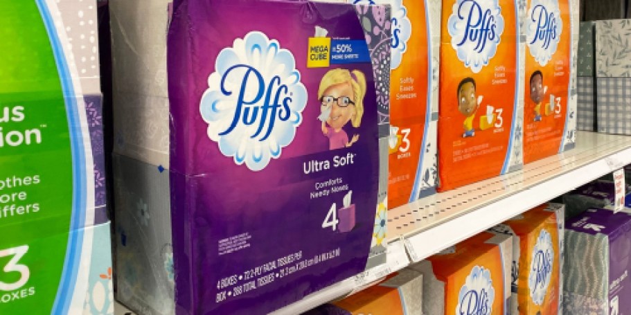 Puffs Tissues 4-Pack Just $3.97 After Walmart Cash