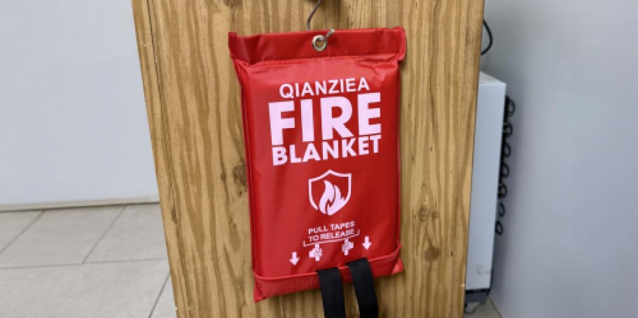 FOUR Emergency Fire Blankets Only $10.79 on Amazon | Just $2.69 Each!